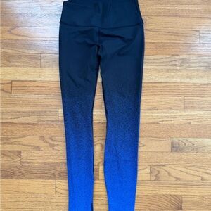 Lululemon Black and Blue Ombre Leggings